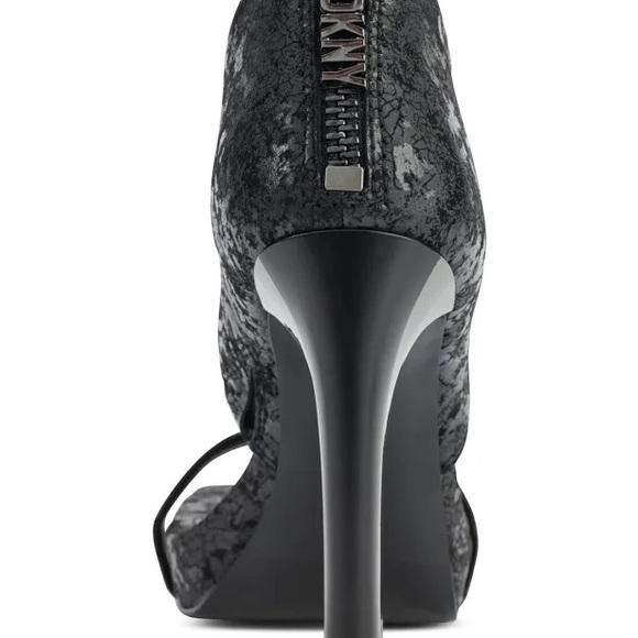 DKNY metallic gunmetal heels sz 6.5/7 - Picture 4 of 4